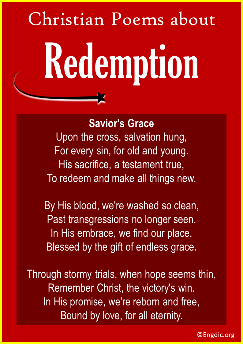 Christian Poems about Redemption