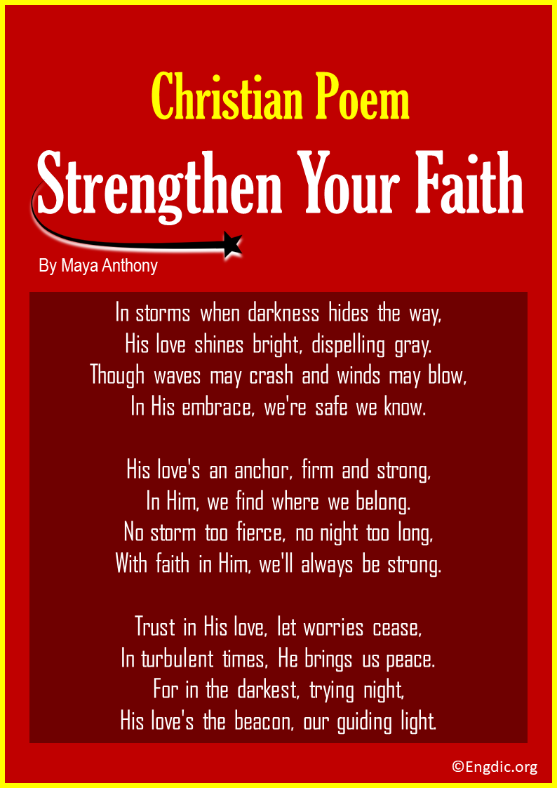 Christian Poems to Strengthen Your Faith