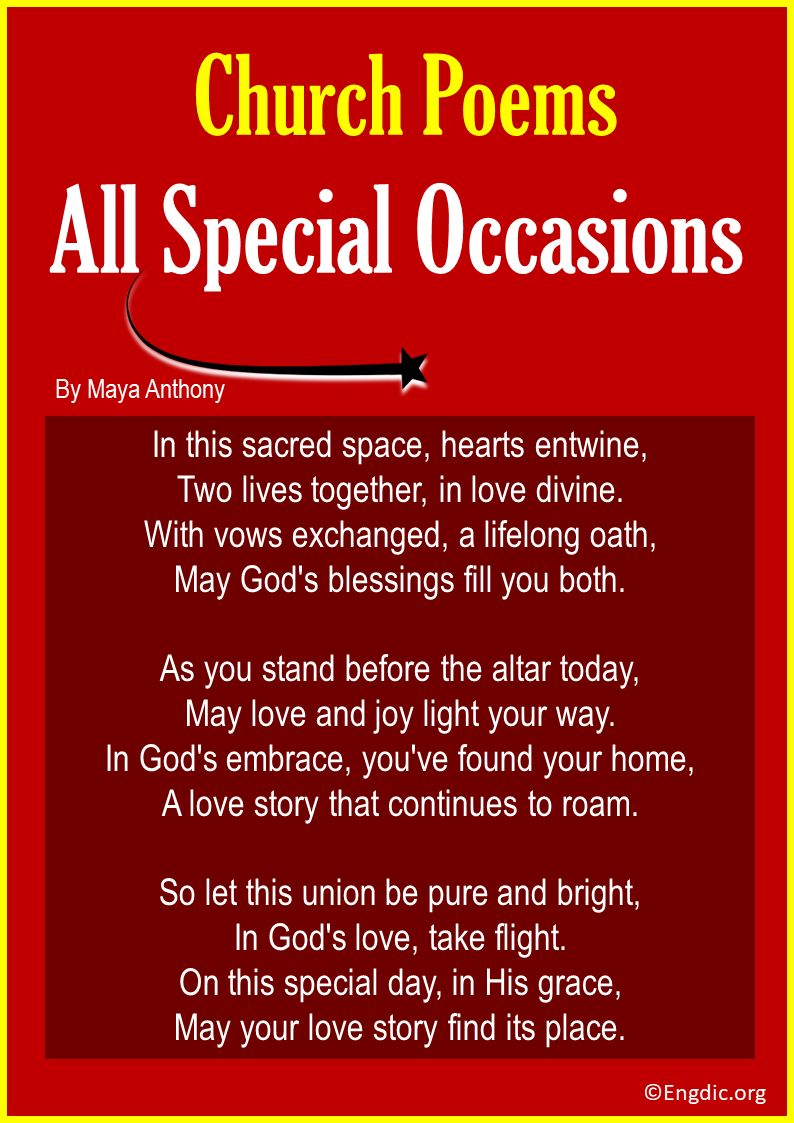 Church Poems about All Special Occasions