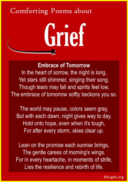 Top 20 Comforting Poems about Grief - EngDic