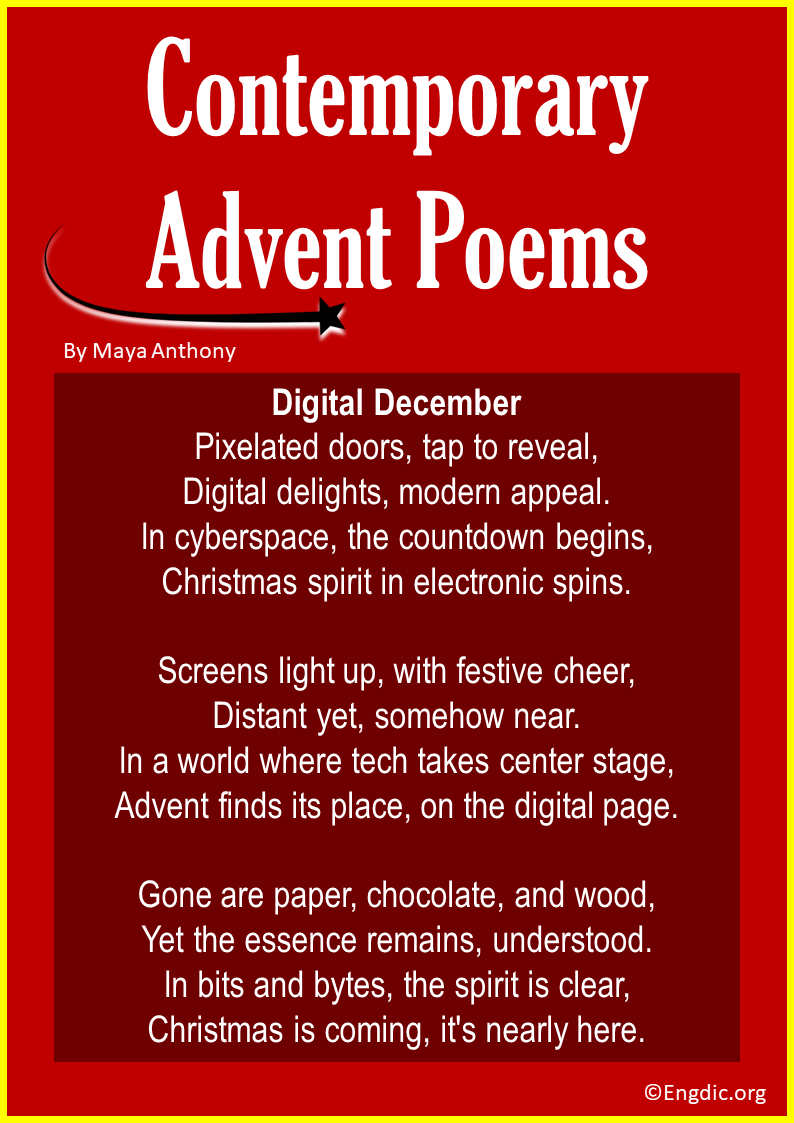 Contemporary Advent Poems