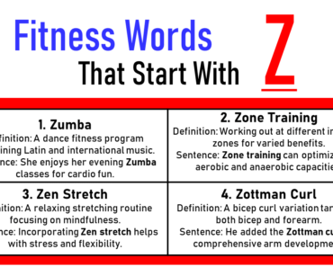 15 Common Fitness Words That Start With Z