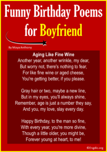 15 Birthday Poems for Boyfriend (Short & Funny) - EngDic