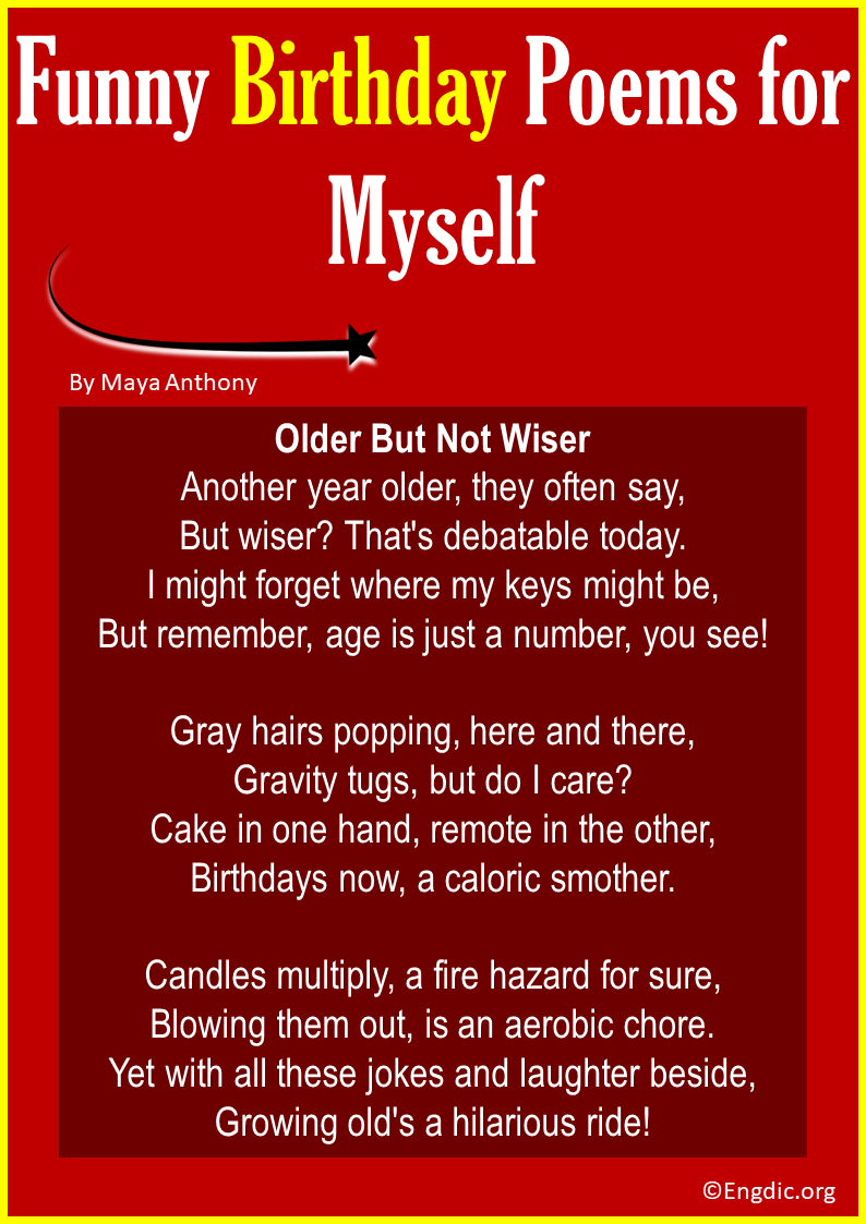 Funny Birthday Poems for Myself