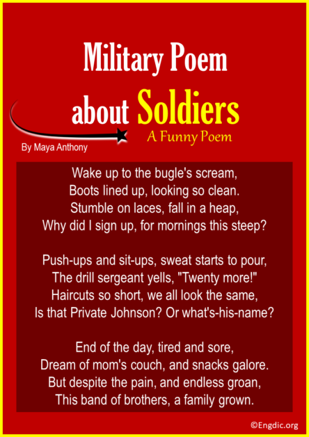 10 Best Funny Military Poems about Soldiers - EngDic