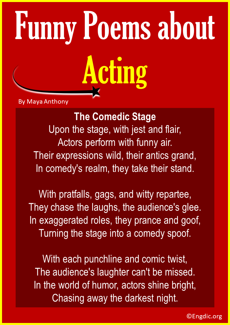 Funny Poems about Acting