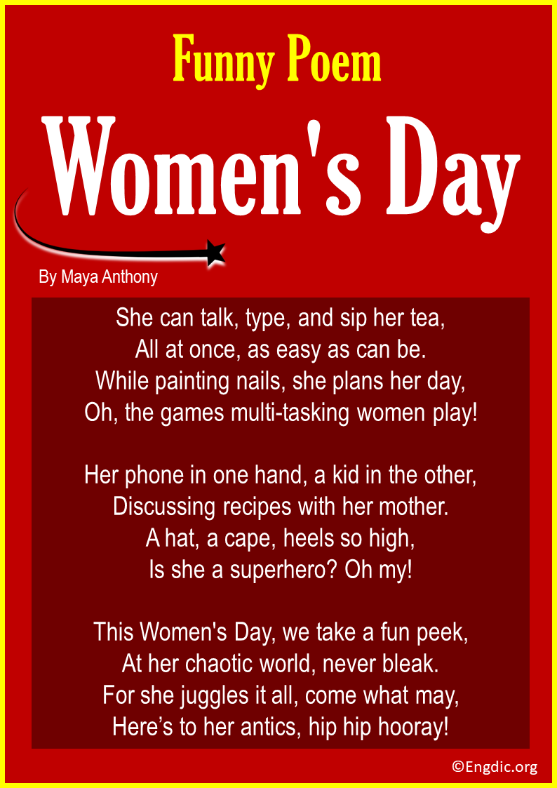 Funny Poems on Women's Day