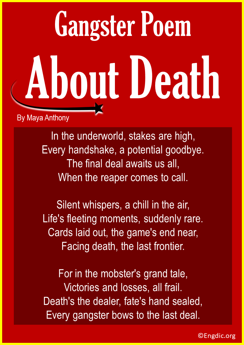 Gangster Poems About Death