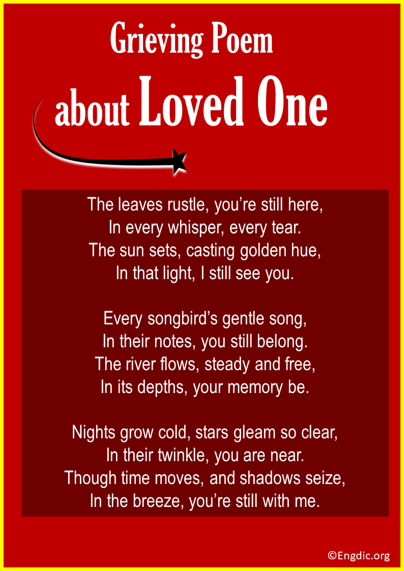 Grieving Poems About Loved One