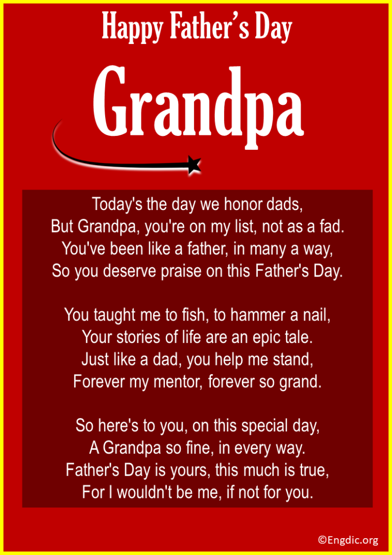 10 Best Short Poems About Grandfather - EngDic