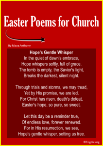 20 Best Easter Poems for Church (Short & Inspirational) - EngDic