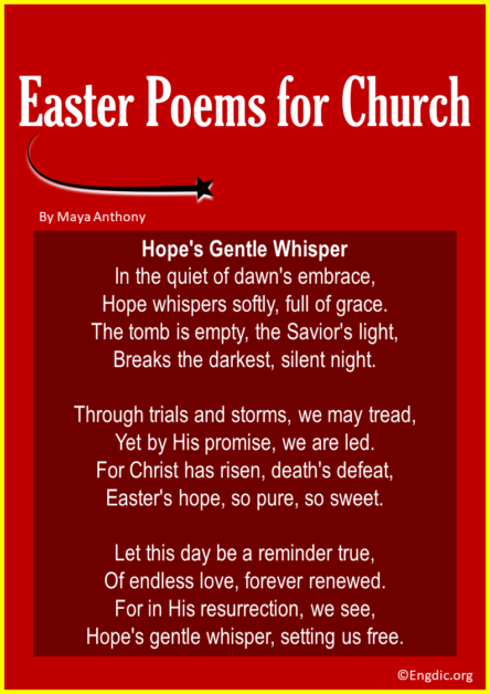 20 Best Easter Poems for Church (Short & Inspirational) - EngDic