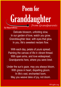 15 Poems For Granddaughter From Grandparents - EngDic