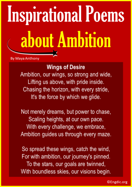 10 Short Inspirational Poems about Ambition - EngDic