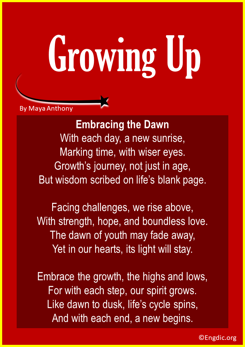 Inspirational Poems about Growing Up