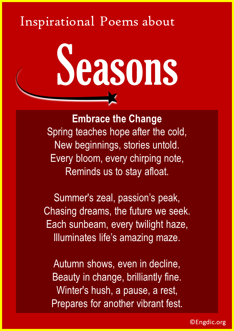 Inspirational Poems about Seasons