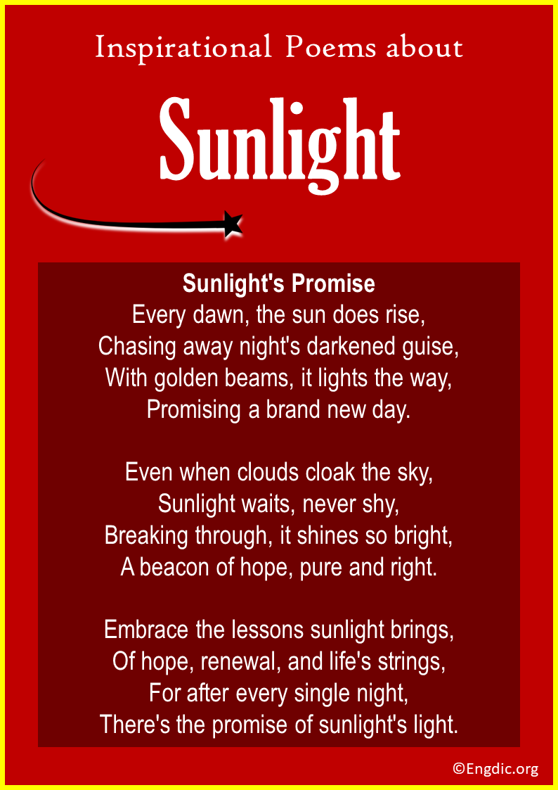 Top 20 Poems about Sunlight - EngDic