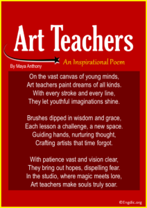 10 Best Inspirational Poems for Art Teachers - EngDic