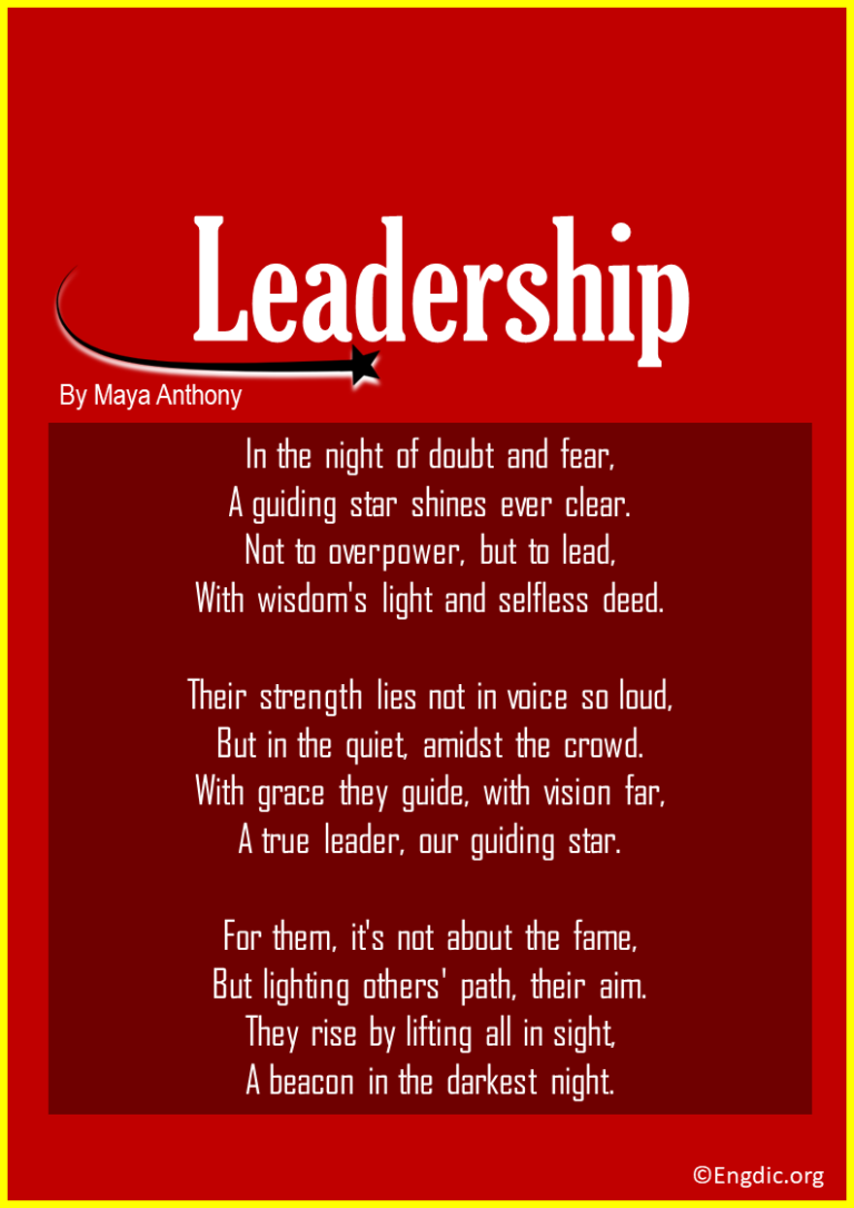 15 Best Leadership Poems | Followership and Teamwork - EngDic