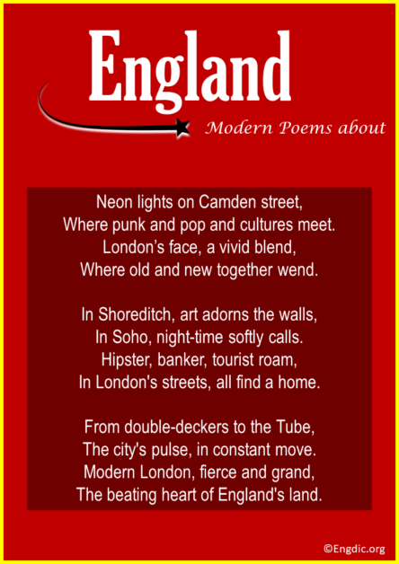 20 Short, Patriotic & Modern Poems about England - EngDic