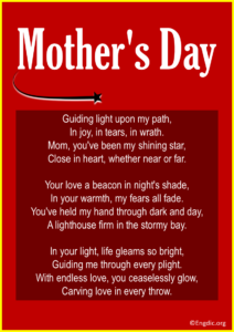 55 Best Mother's Day Poems (Make Her Cry & Laugh) - EngDic