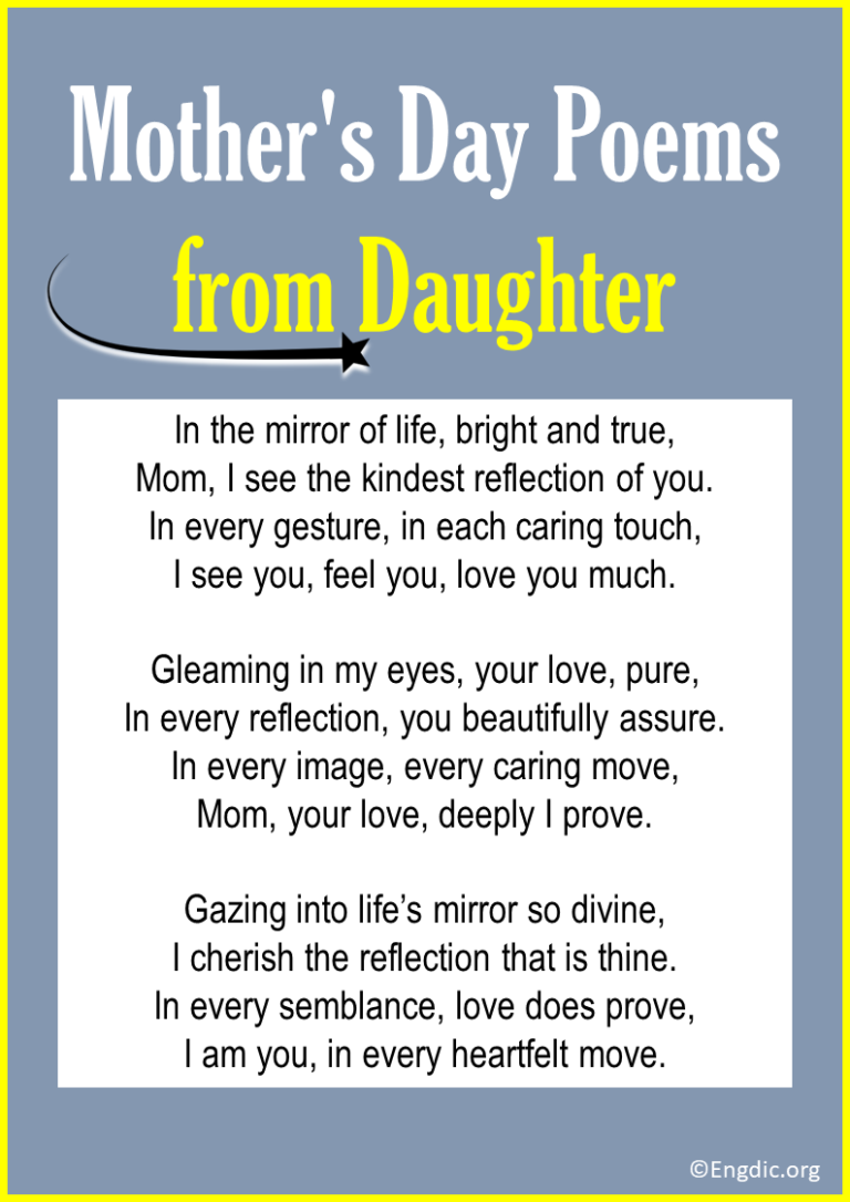 55 Best Mother's Day Poems (make Her Cry & Laugh) - Engdic