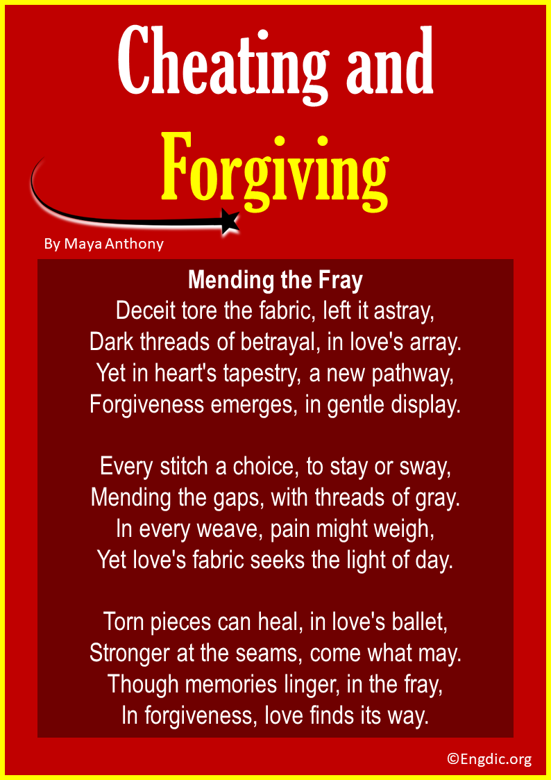 Poem about Cheating and Forgiving