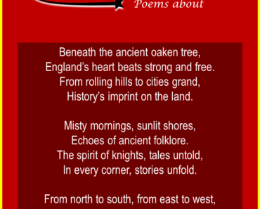 20 Short, Patriotic & Modern Poems about England