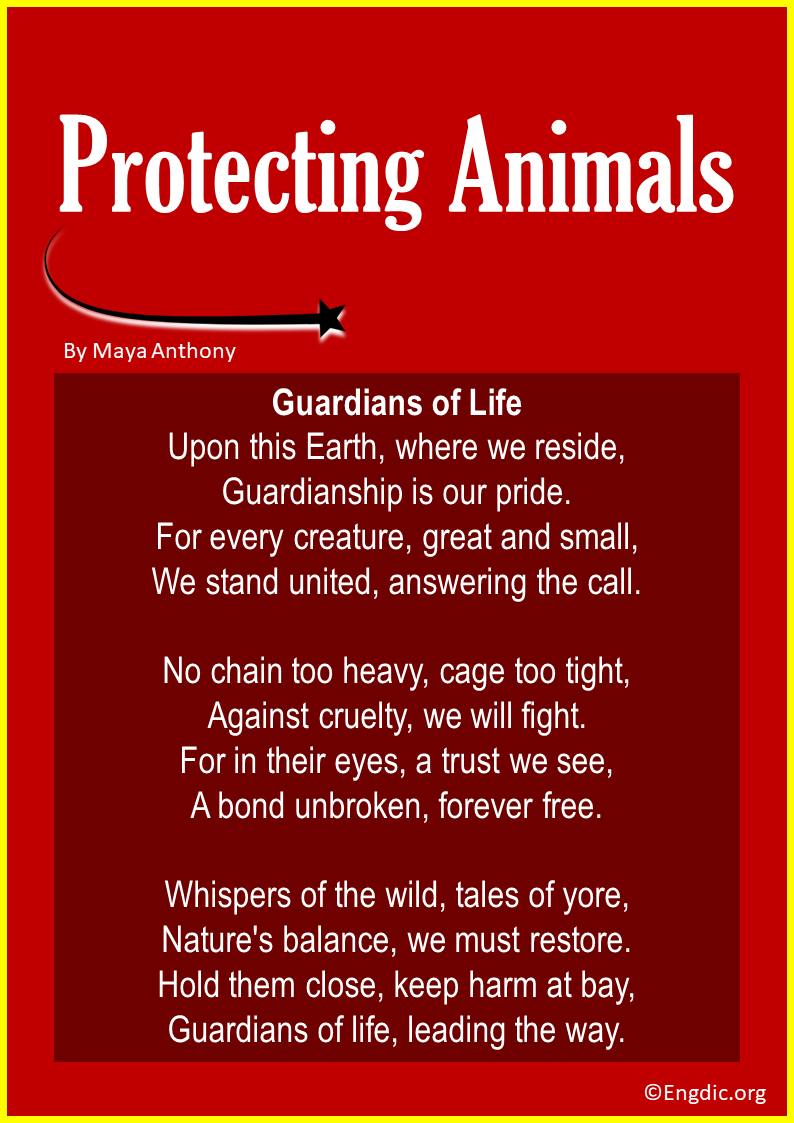 Poem about Protecting Animals