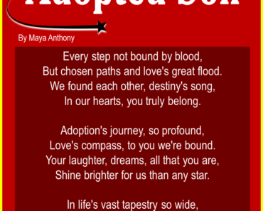 10 Best Poem for Adopted Son