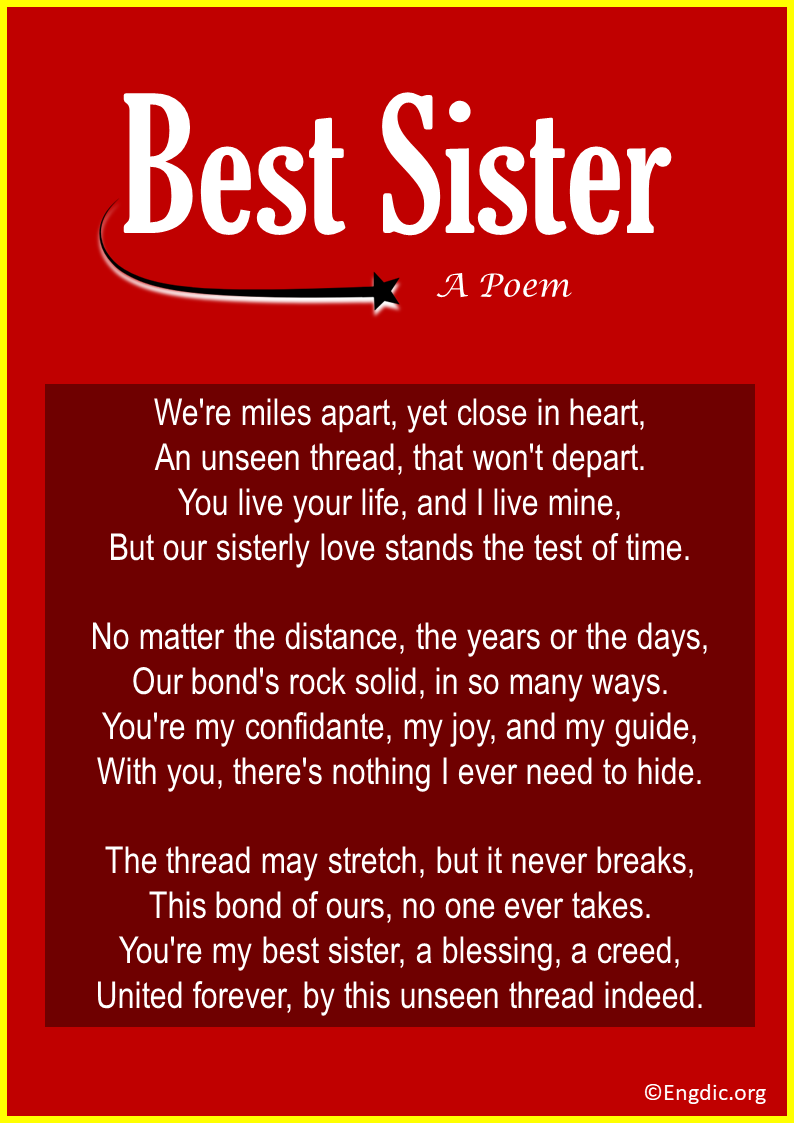 Poems About Best Sister