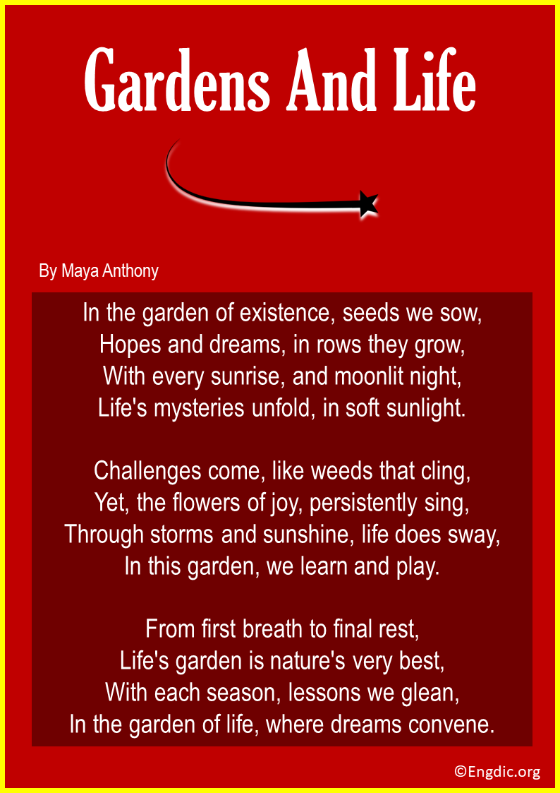 Poems About Gardens And Life