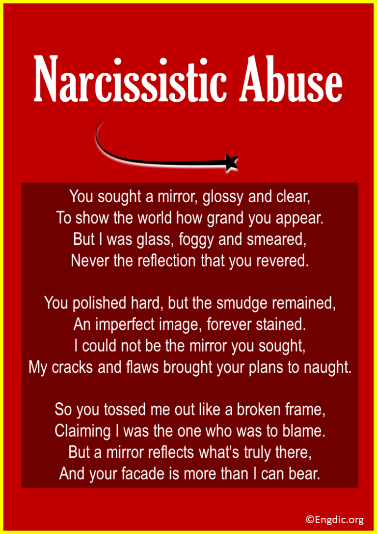 10 Poems About Narcissistic Abuse - EngDic