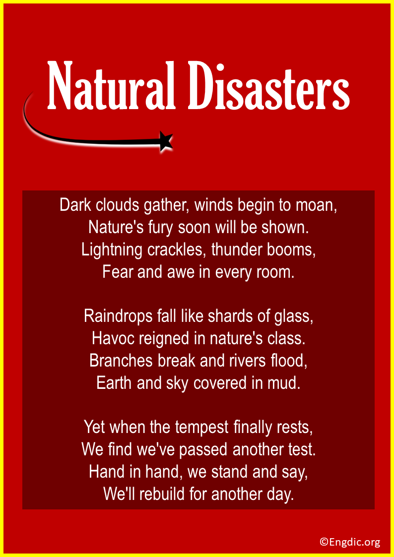 Poems About Natural Disasters