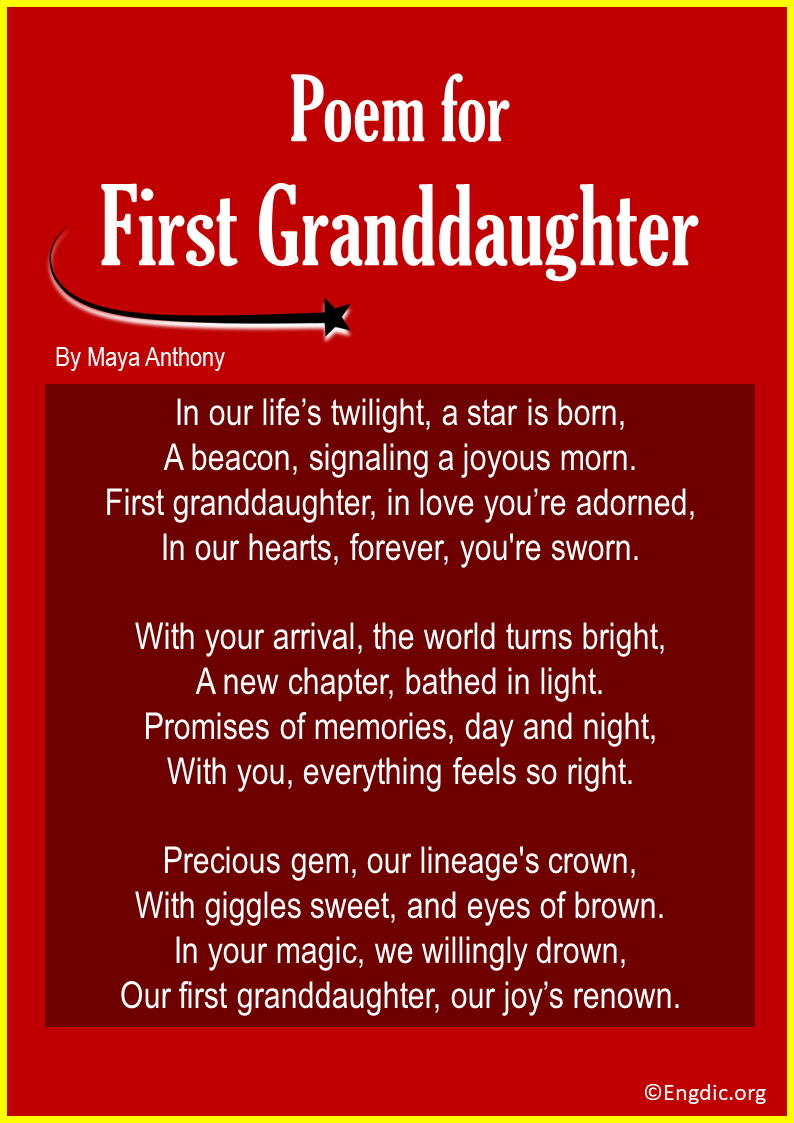 Poems For First Granddaughter