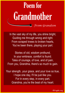 11 Funny & Short Poems About Grandmother - Engdic