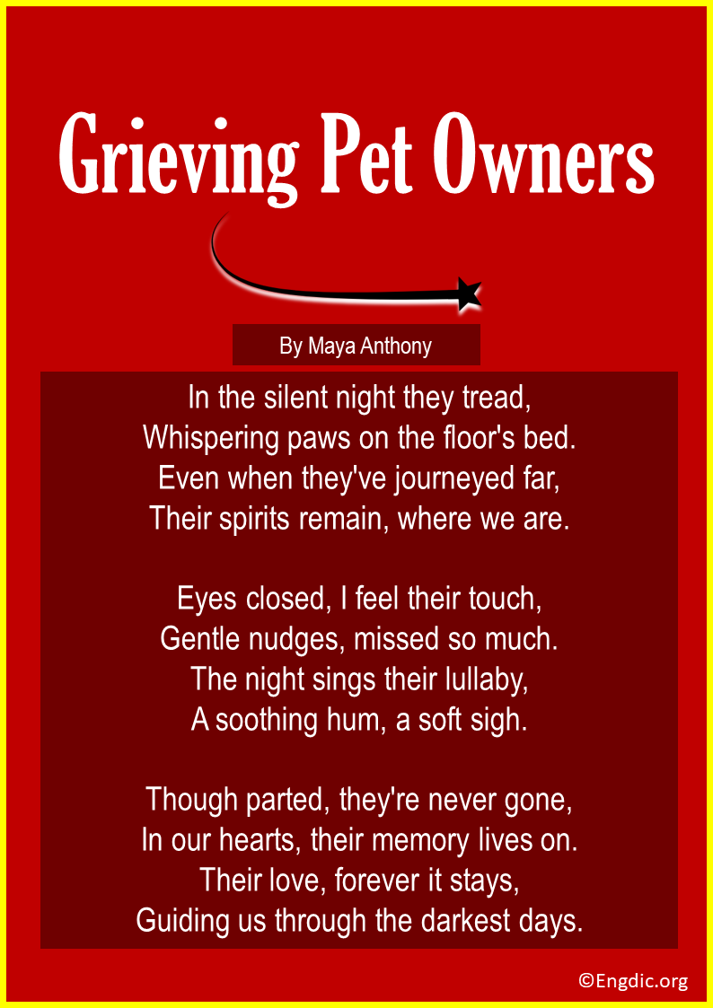 Poems For Grieving Pet Owners