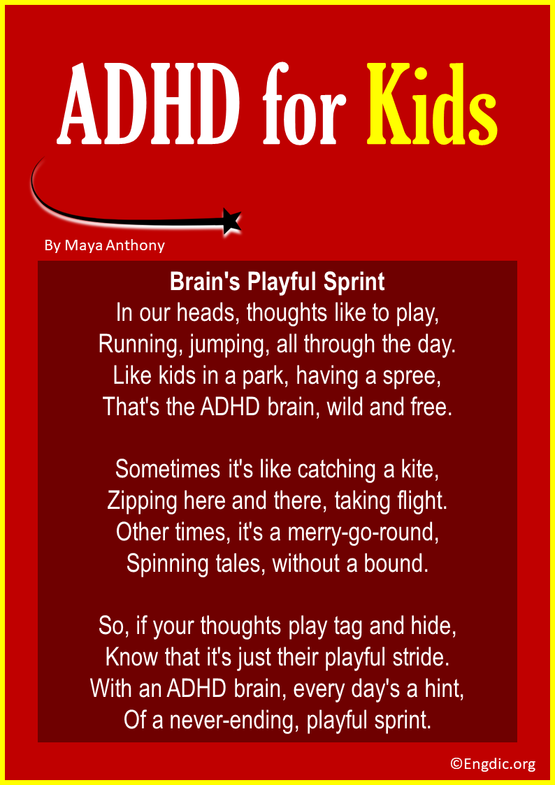 Poems about ADHD for Kids