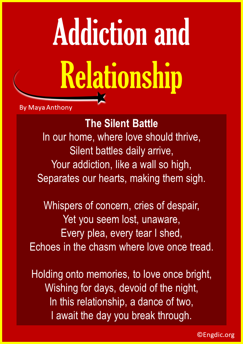 Poems about Addiction and Relationship
