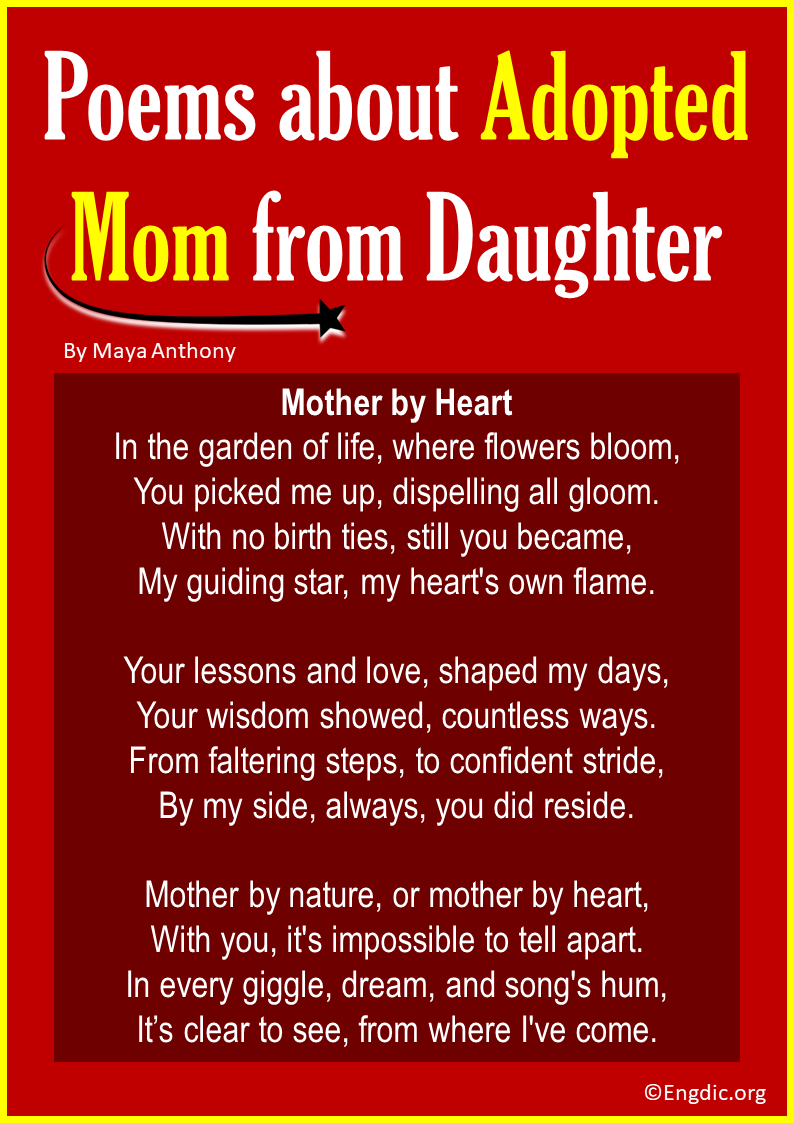 Poems about Adopted Mom from Daughter