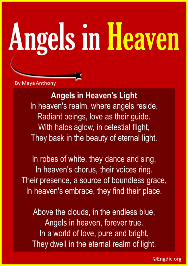 18 Short Inspirational Poems About Angels EngDic Poems About Angels In Heaven 768x1086