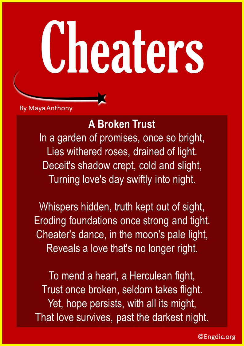 Poems about Cheaters