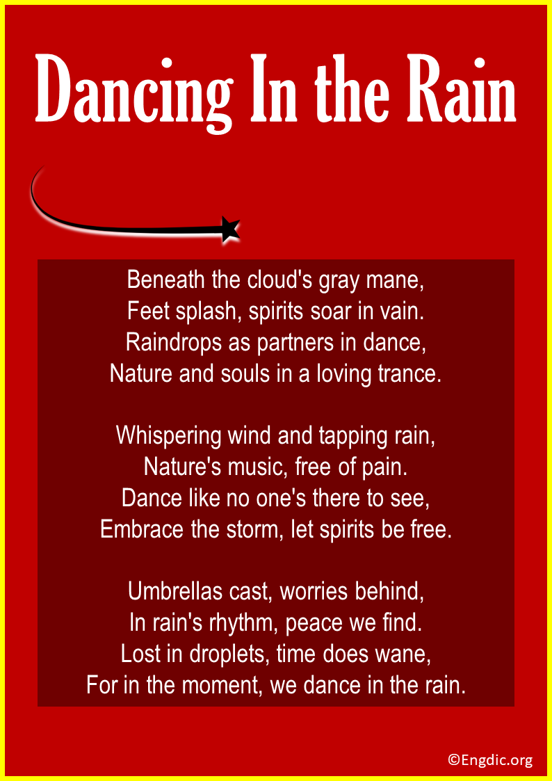 Poems about Dancing In the Rain