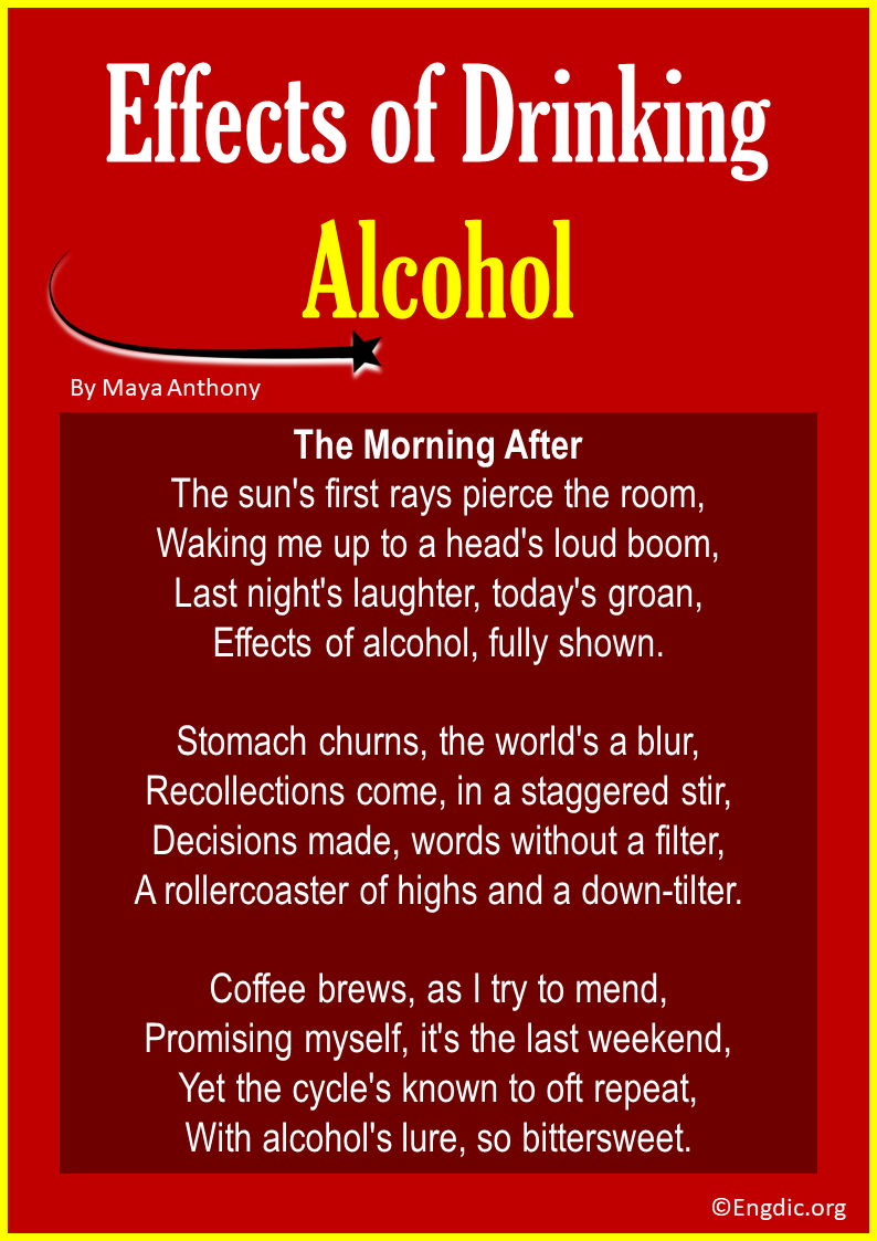 Poems about Effects of Drinking Alcohol