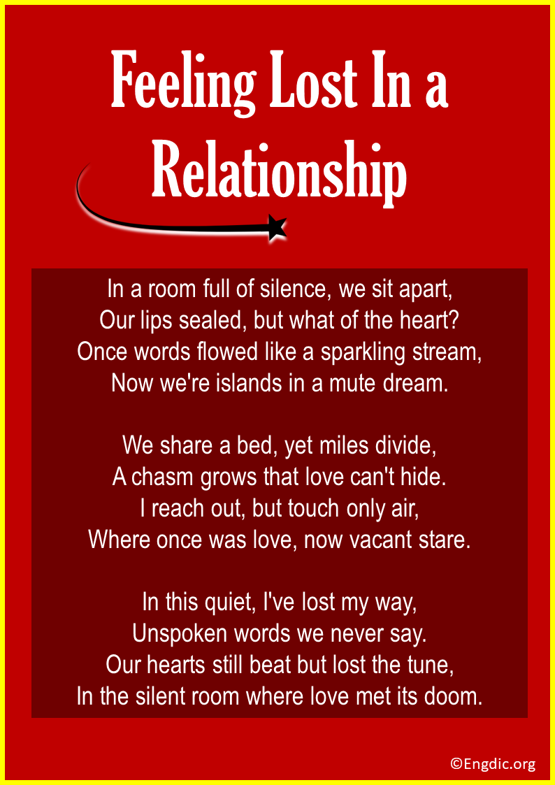 Poems about Feeling Lost In a Relationship