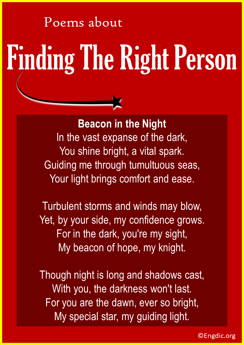 Poems about Finding The Right Person