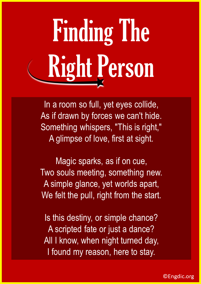 Poems about Finding the Right Person