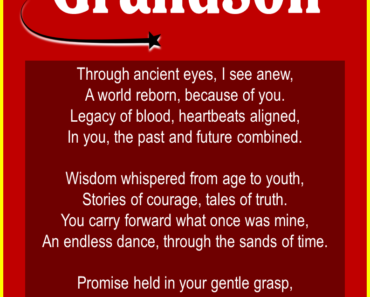 10 Short Poems about Grandson (From Grandma & Grandpa)