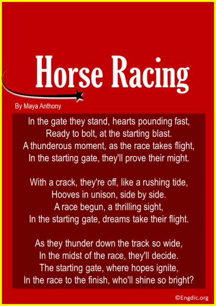 10 Best Short Poems about Horse Racing - EngDic