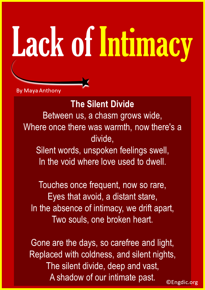 Poems about Lack of Intimacy